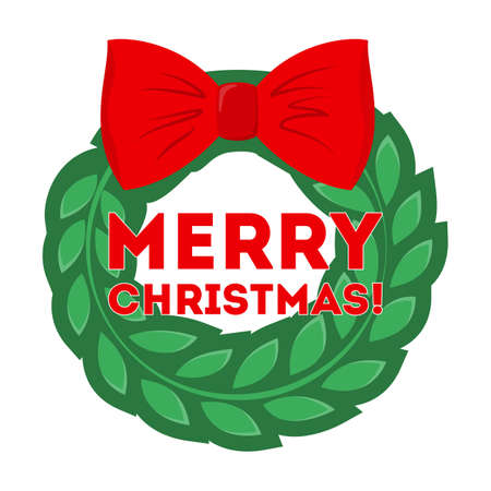 Vector illustration of christmas sticker. Colorful isolated elementsのイラスト素材