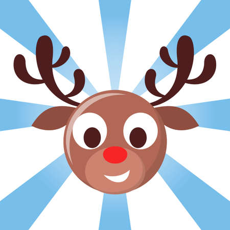 Set of vector illustration of funny christmas emoji.のイラスト素材