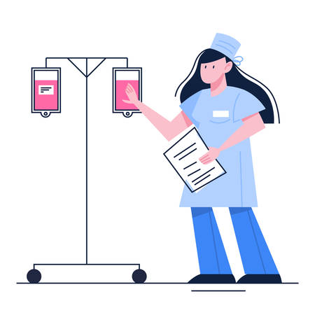 Blood donation concept. Give blood and save life, become donor.のイラスト素材