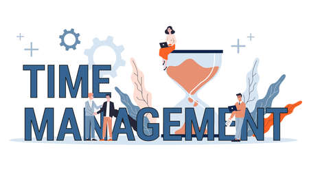 Time management concept. Idea of schedule and organization. Productive day and work optimization....