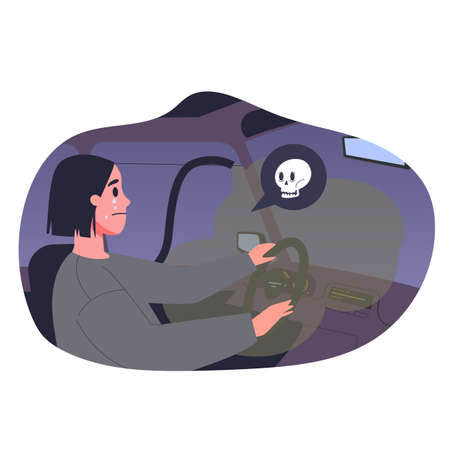 sad man think about suicide by jumping off the building roof.のイラスト素材