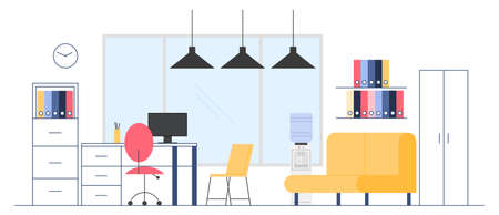 Empty office interior. Modern workplace for business people.のイラスト素材