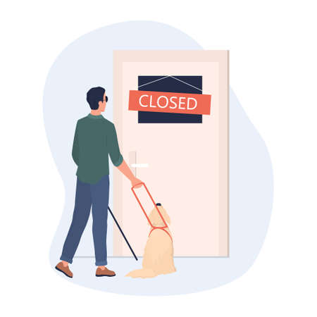 Vector blind symbol on white background , Illustration EPS10のイラスト素材