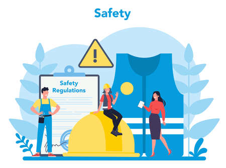 OSHA concept. Occupational safety and health administration.のイラスト素材