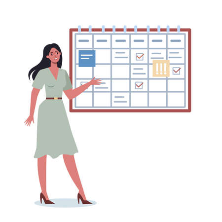 Businees character do planning concept. Idea of business planのイラスト素材
