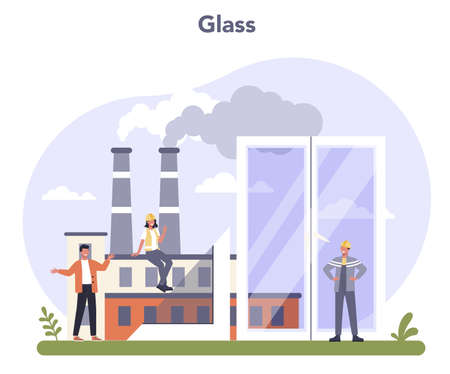 Building products industry. Home repair and renovation concept.のイラスト素材