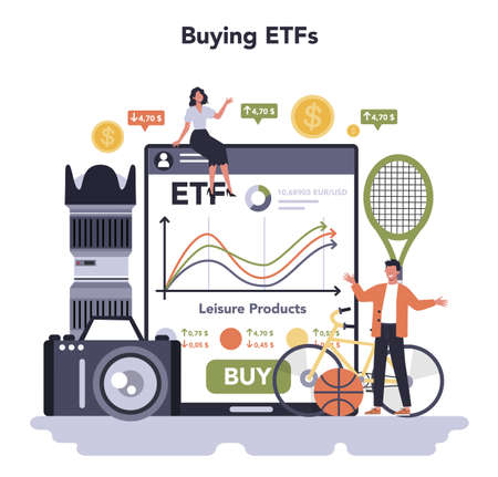 Leisure product production online service or platform.のイラスト素材