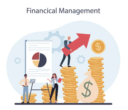 Audit concept. Professional financial management. Business operationのイラスト素材