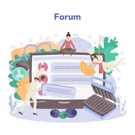 Shawarma street food online service or platform. Chef cookingのイラスト素材