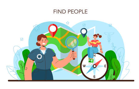 Rescuer. Emergency help, ambulance lifeguard in uniform assistingのイラスト素材