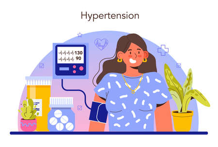 Cardiologist concept. Idea of heart medical diagnostic and treatment.のイラスト素材