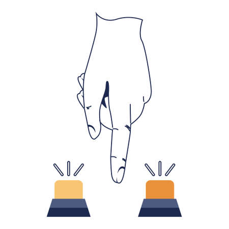 Choice concept. Difficult decision-making, success or failure.のイラスト素材