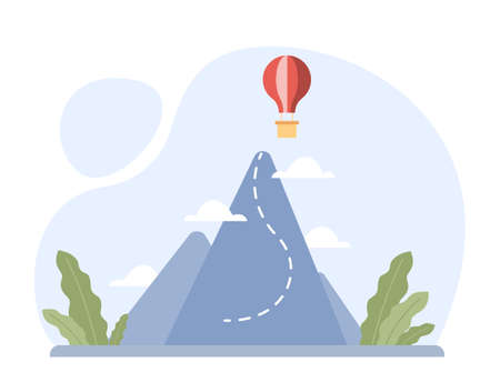 Hope concept. New beginning and faith in the future, supportのイラスト素材