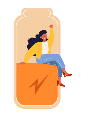 Extrovert individuality. Extraversion character enjoying communication withのイラスト素材