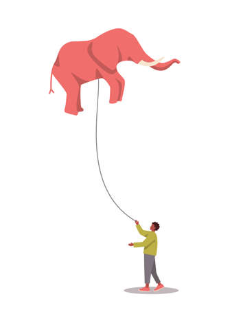 Uniqueness and individuality concept. Character standing outのイラスト素材