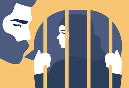 Gender inequality concept. Bias and sexism in workplace or socialのイラスト素材