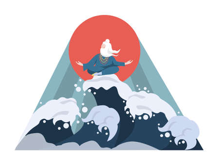 Motivational and life-coaching illustrations. Inspiring motivational quotesのイラスト素材