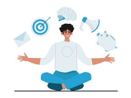 Expert concept. Professional business adviser provides solutionsのイラスト素材