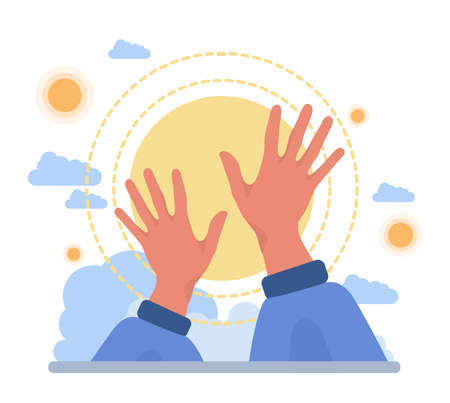 Signal concept set. Person recieving or giving signal source. Allert sign,のイラスト素材