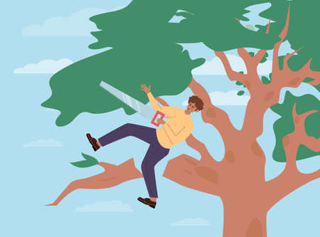 Business or life risk concept. Challenge, danger or difficulty to overcome.のイラスト素材