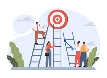 Hard or easy path choice concept. Difficult decision-making,