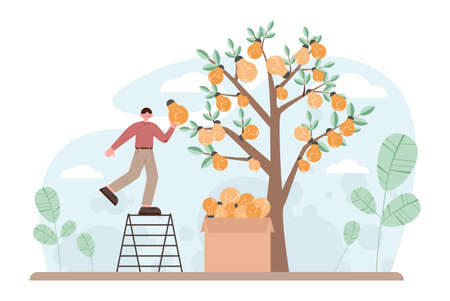 Idea concept. Creative innovations or solutions generation.のイラスト素材