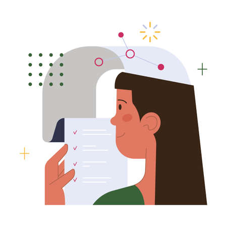Productivity concept. Employee job performance efficiency. Qualityのイラスト素材