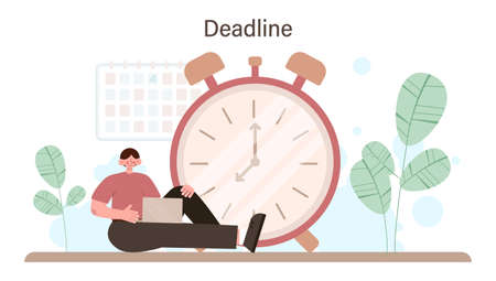 Project manager assignments. Successful business project planningのイラスト素材