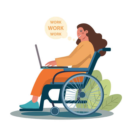 Outsourcing concept. Telework and project delegation, employeeのイラスト素材