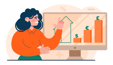 Investment concept Investing strategy, idea of financial supportのイラスト素材