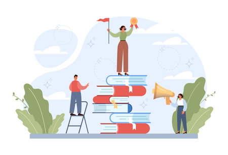 Competitors concept. Business or interpersonal competition. Rivalryのイラスト素材