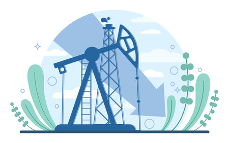 Economic crisis concept. Economical activity or output recessionのイラスト素材