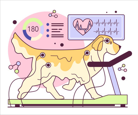Animal testing concept. Genetic engineering and modification of animals.のイラスト素材