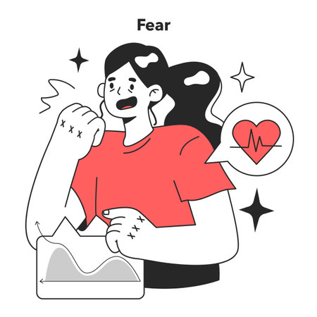 Cycle of investor emotions. Emotions and feelings of characterのイラスト素材