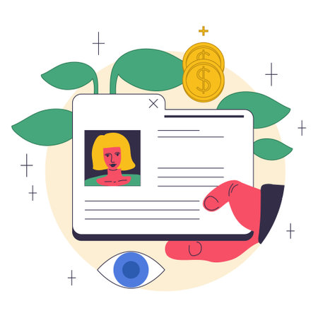 Passive income from the internet. Character making money on onlineのイラスト素材