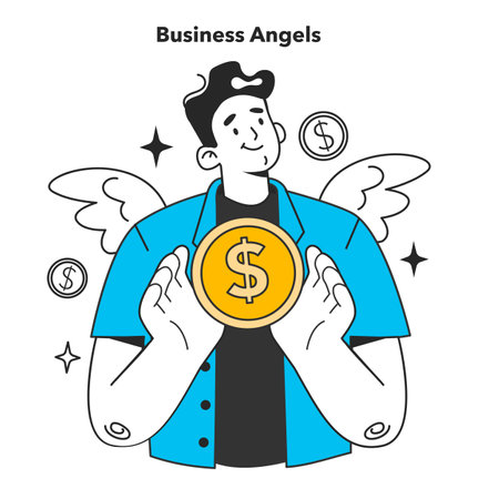Start up financing. Where you can get money for your startup. Entrepreneurのイラスト素材