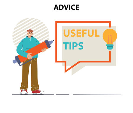 Advice concept set. Character or employee giving or taking a pieceのイラスト素材