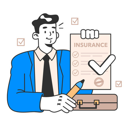 Insurance. Idea of security and protection of health and life. Healthcareのイラスト素材