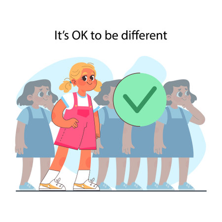 Modern gender neutral parenting. Positive advice for parentsのイラスト素材