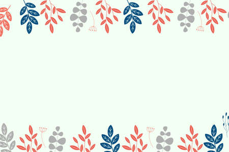 background with floral seamless patternのイラスト素材