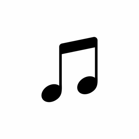 Music note icon. Music symbol. Flat design style eps 10のイラスト素材