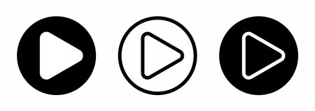 Play button icon vector. Play button vector icon. Play button vector iconのイラスト素材