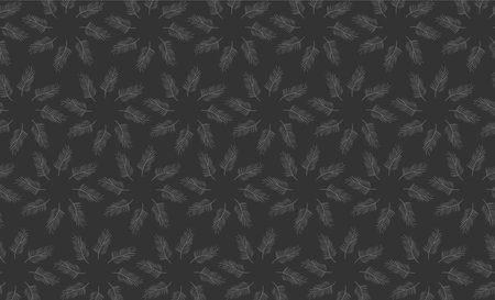 background of flora and palm leavesのイラスト素材