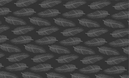 background of flora and palm leavesのイラスト素材