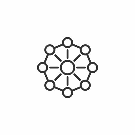 friendship and business network chartのイラスト素材