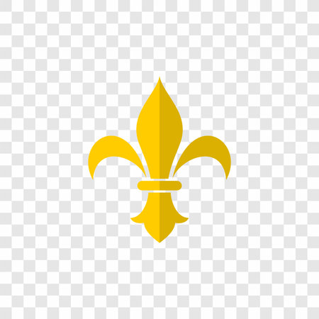the fleur de lis symbol depicts a lilyのイラスト素材