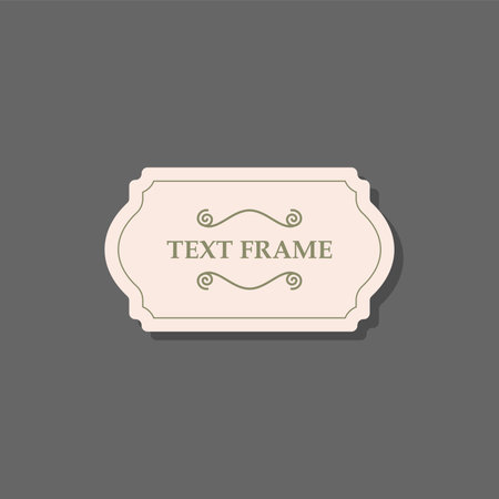 vintage text frame for invitationのイラスト素材