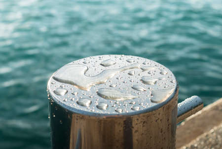 Water drops near the seaの写真素材