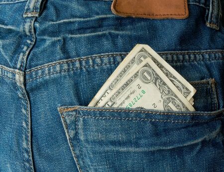 jeans pocket and money