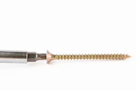 screwdriver with one screwの写真素材